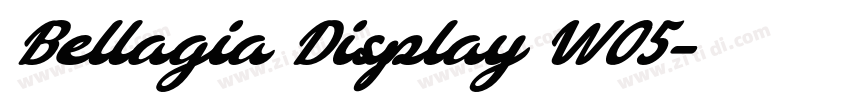 Bellagia Display W05字体转换 Bellagia Display W05字体转换